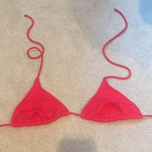 urban outfitters red swimsuit top